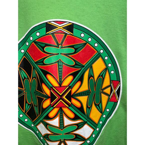 Vintage American Indian Shirt Research Education Alliance Green Graphic Tee 2XL - Picture 8 of 10